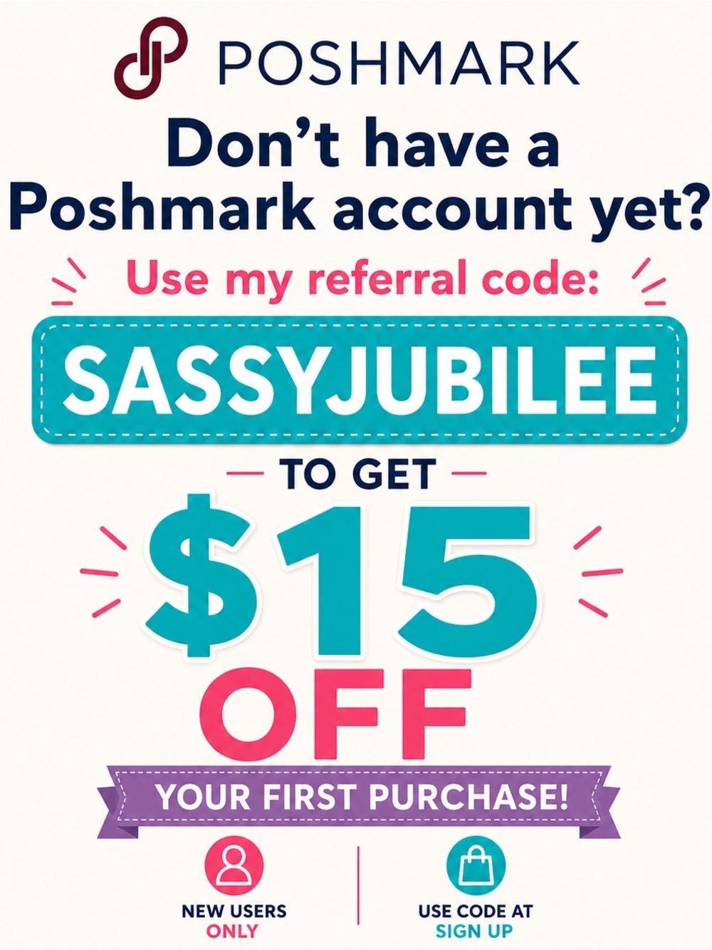 Referral code SASSYJUBILEE